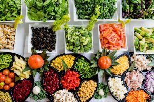 macro shot of vegetable lot - weight loss tips