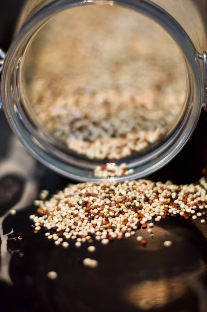 brown coffee beans in clear glass jar, super seeds