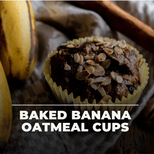 Baked Banana Oatmeal Cups