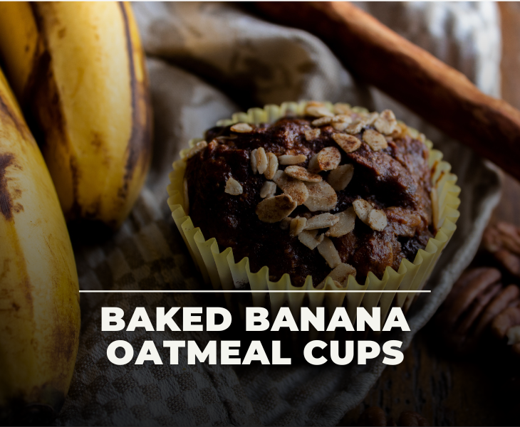 Baked Banana Oatmeal Cups