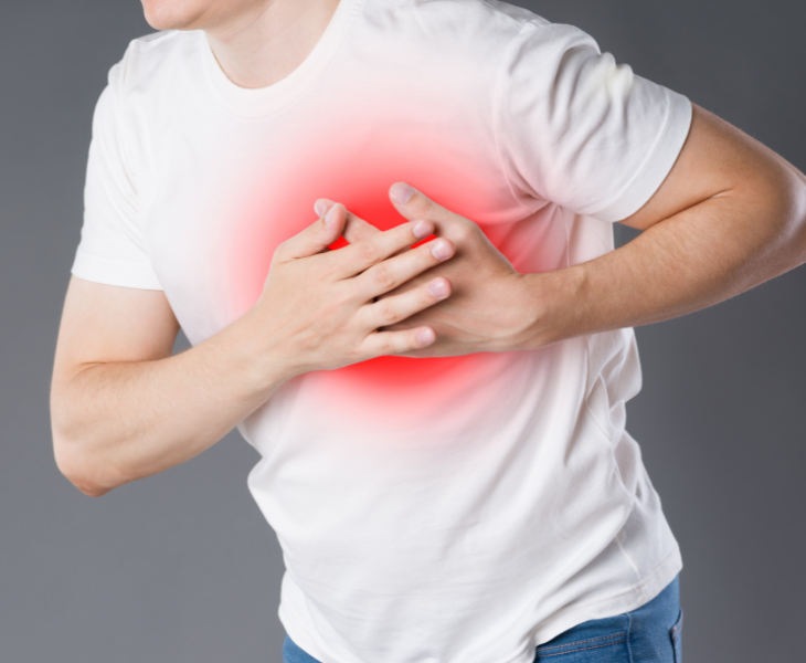 chest pain - signs and symptoms of heart disease, signs of heartburn