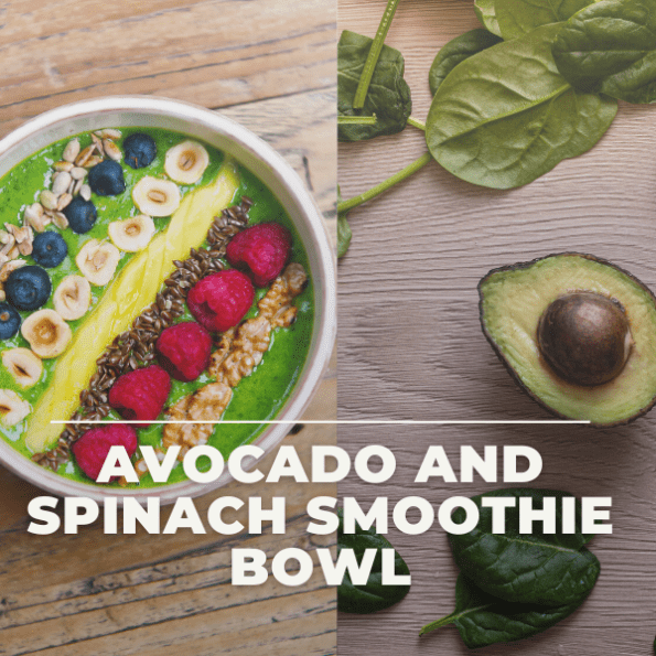 Avocado and Spinach Smoothie Bowl