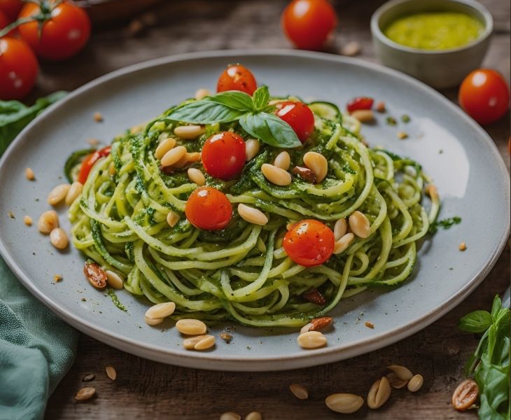 Zucchini Noodles with Pesto