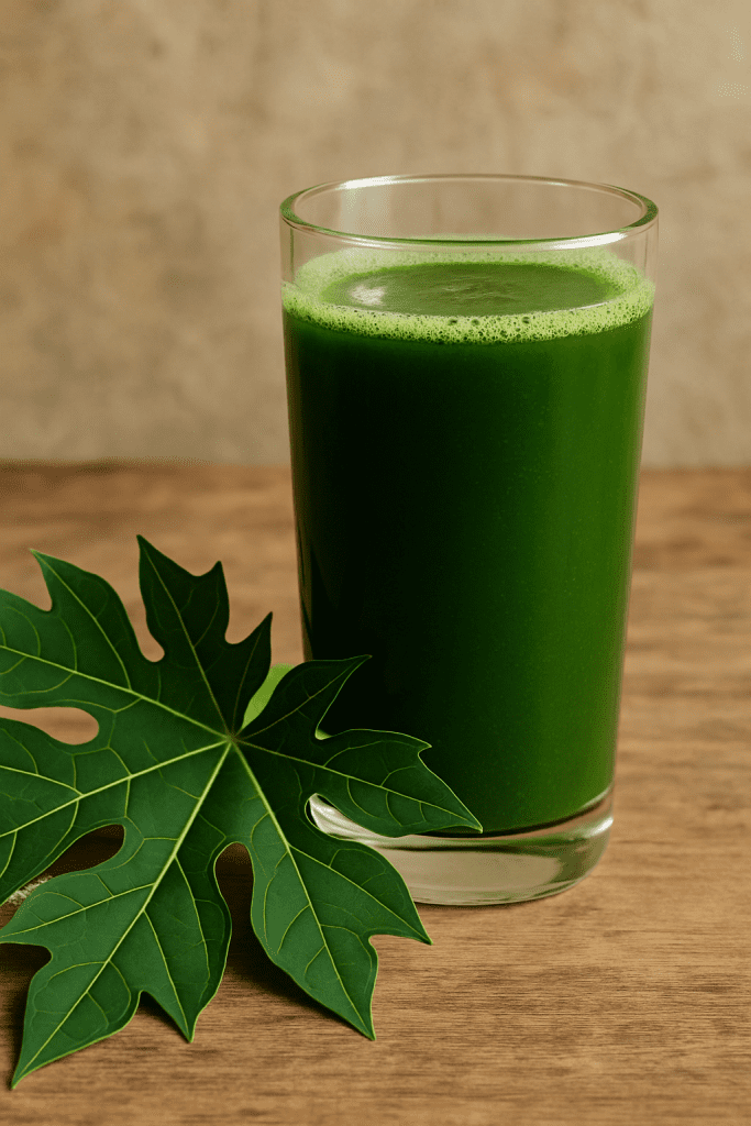 10 Powerful Papaya Leaf Juice Benefits Backed by Science 1 Papaya Leaf Juice Benefits