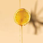 yellow lemon fruit on white background