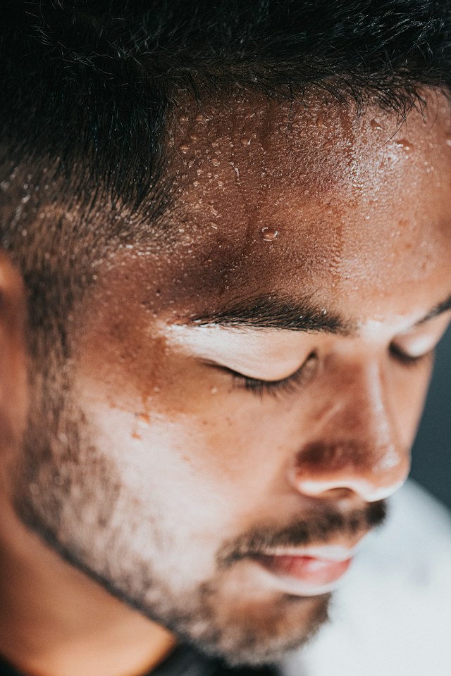 sweating - signs of dehydration